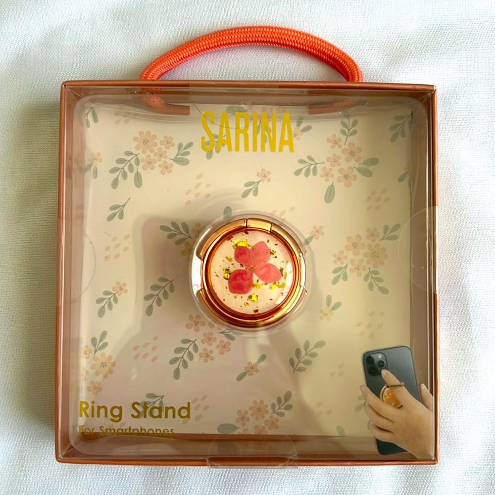 Floral Phone Ring Stand